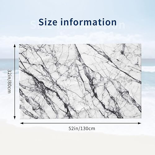 Miniatura 2 de Toallas de playa de mármol blanco, toallas de baño de gran tamaño, toalla de playa grande de microfibra, toallas de baño de lujo para adultos, baño,