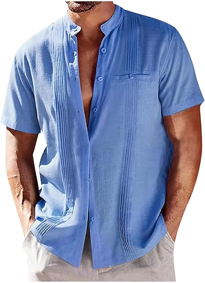 Sommerhemd herren blau Clearance