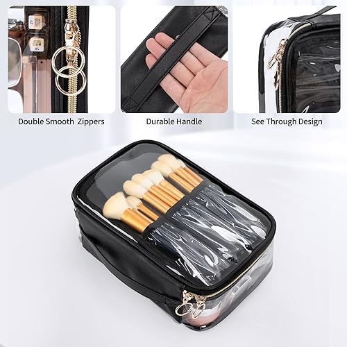 Miniatura 6 de Bolsa de maquillaje, bolsa de maquillaje potable, bonita bolsa organizadora de maquillaje para artículos de tocador y cosméticos, accesorios con