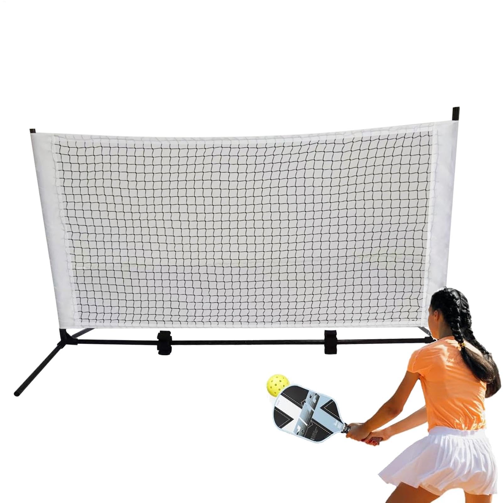 Red De Entrenamiento De Pickleball, Red De Entrenamiento De Tenis Portátil, De Red De Pickleball Ajustable, Red Deportiva Plegable Compacta, Red De Entrenamiento De Patio Trasero para Pickleba