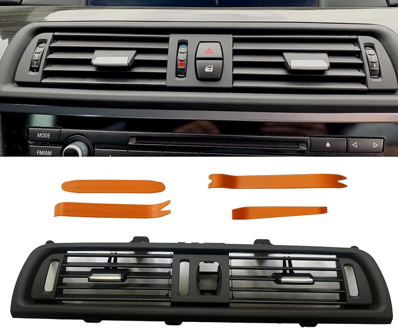 Grade de saída de ar-condicionado do painel central WODOFO GDR para BMW Série 5 F10/F11 – 1 unidade