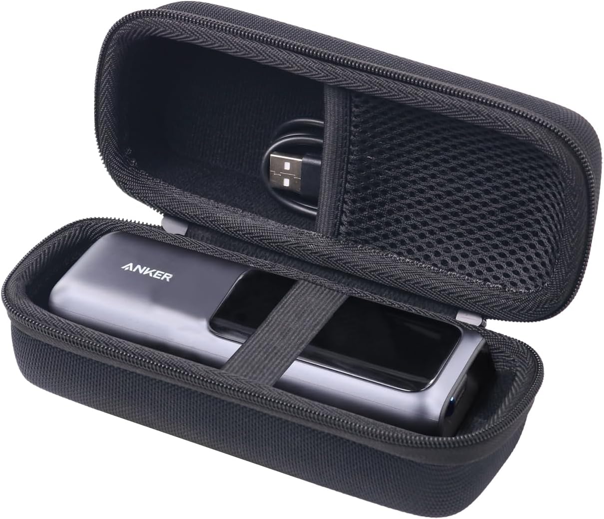 Hard Protective Travel Case Compatible with Anker 25,000mAh / 20100mAh 737 / Prime 27K /Prime Fusion 9.6K,Case Only (Black)
