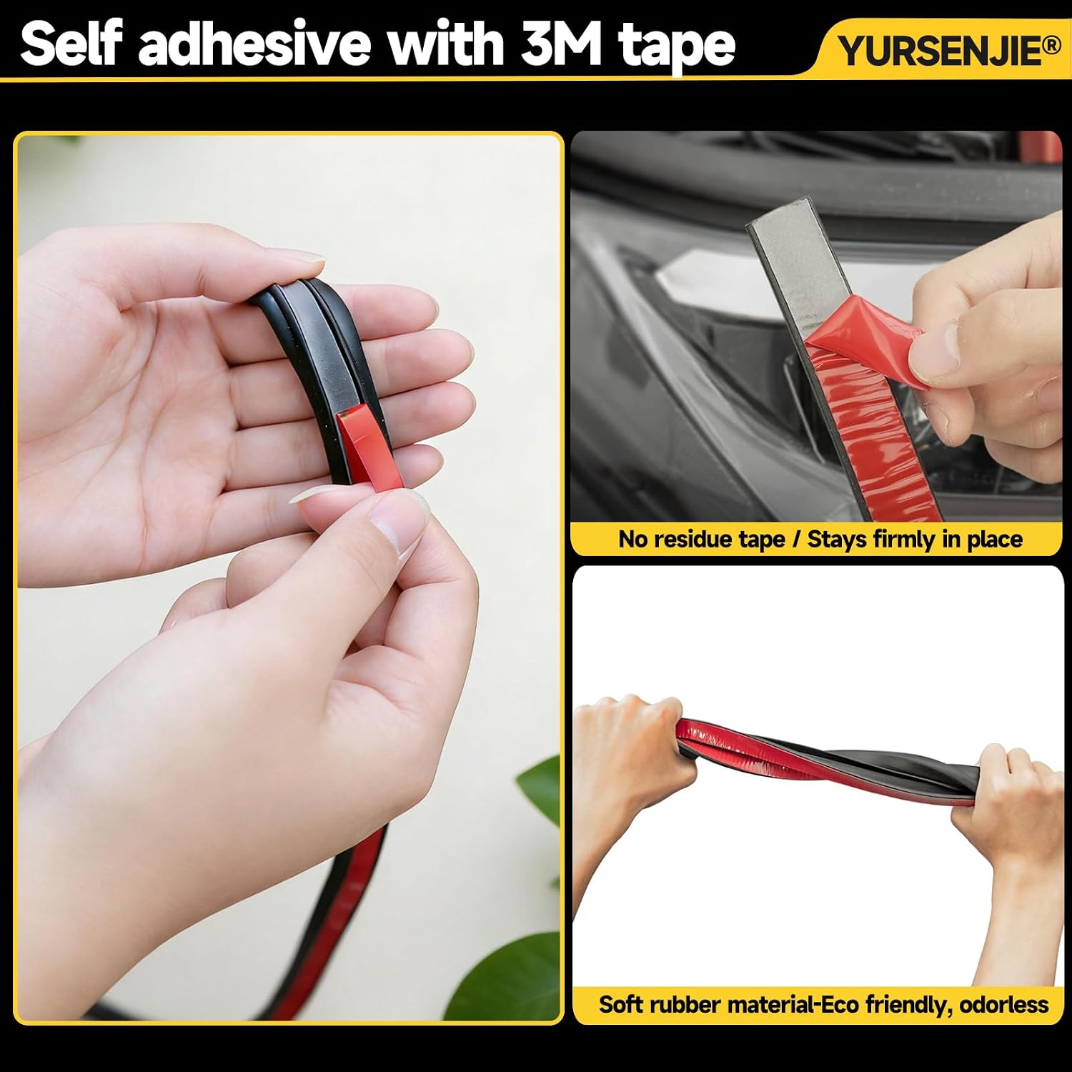 Top Front Headlight Seal Strip Fit for 2026 Toyota RAV4 All New Models image 4
