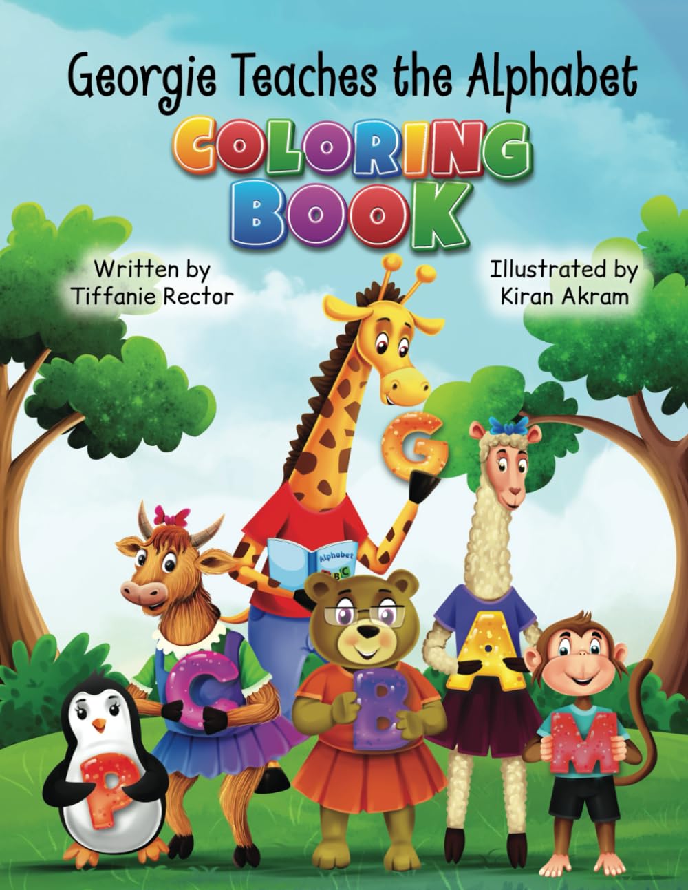 Georgie Teaches the Alphabet: Coloring Book (Georgie Giraffe and Friends)