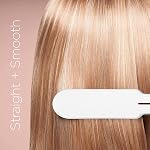 Conair CS922NC Fer plat double céramique 1 1/2 po, fer à lisser, chaleur élevée de 410°F, 30 réglages de chaleur, chauffage en 30 secondes, double tension, cheveux lisses et droits, blanc