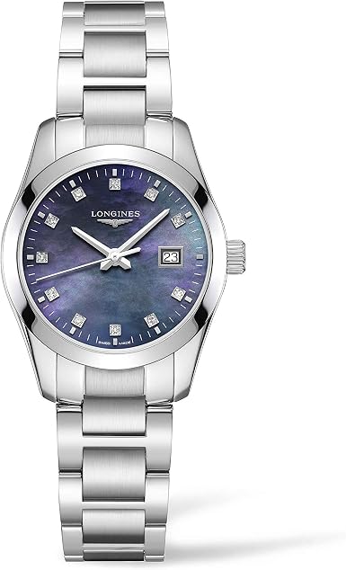 Amazon.com: Longines Conquest L22864886 - Reloj de pulsera para mujer,  diseño clásico, color negro : Ropa, Zapatos y Joyería
