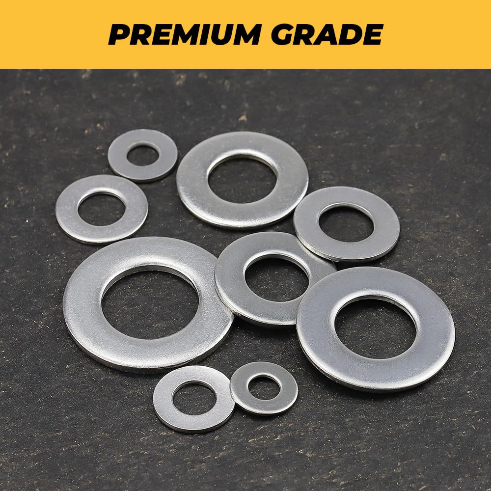 IMScrews 5/8" SAE Flat Washers – 50-Pack Of 304 Stainless Steel For Corrosion-Resistant Fastening