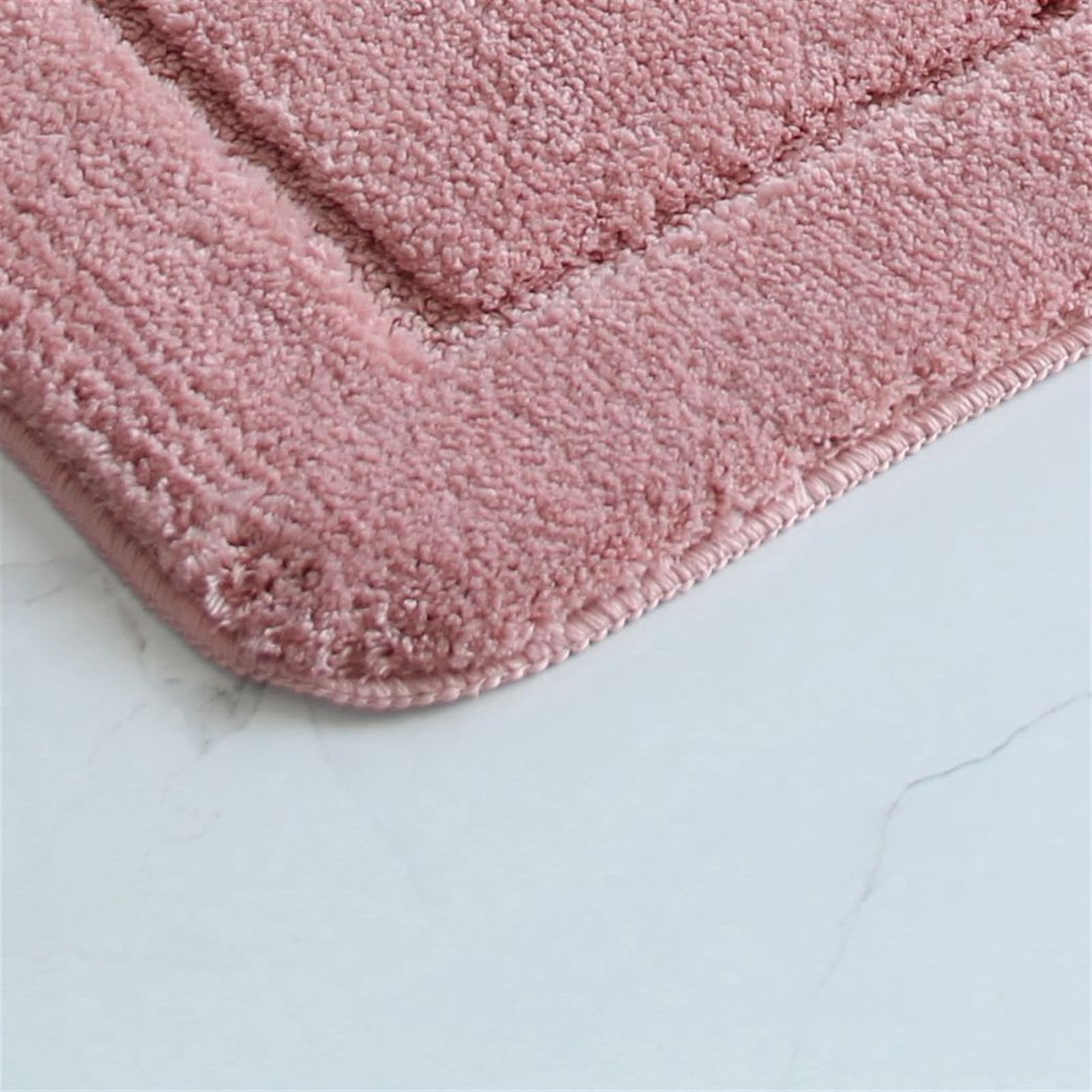 Lifup Badezimmer-Teppichset, 2-teilig rutschfeste, weiche & daugstarke Mikrofaser-Badematten + U-förmiger Toilettenvorleger, waschbar & schnelltrocknend Grau 50 x 80 cm + 40 x 50 cm