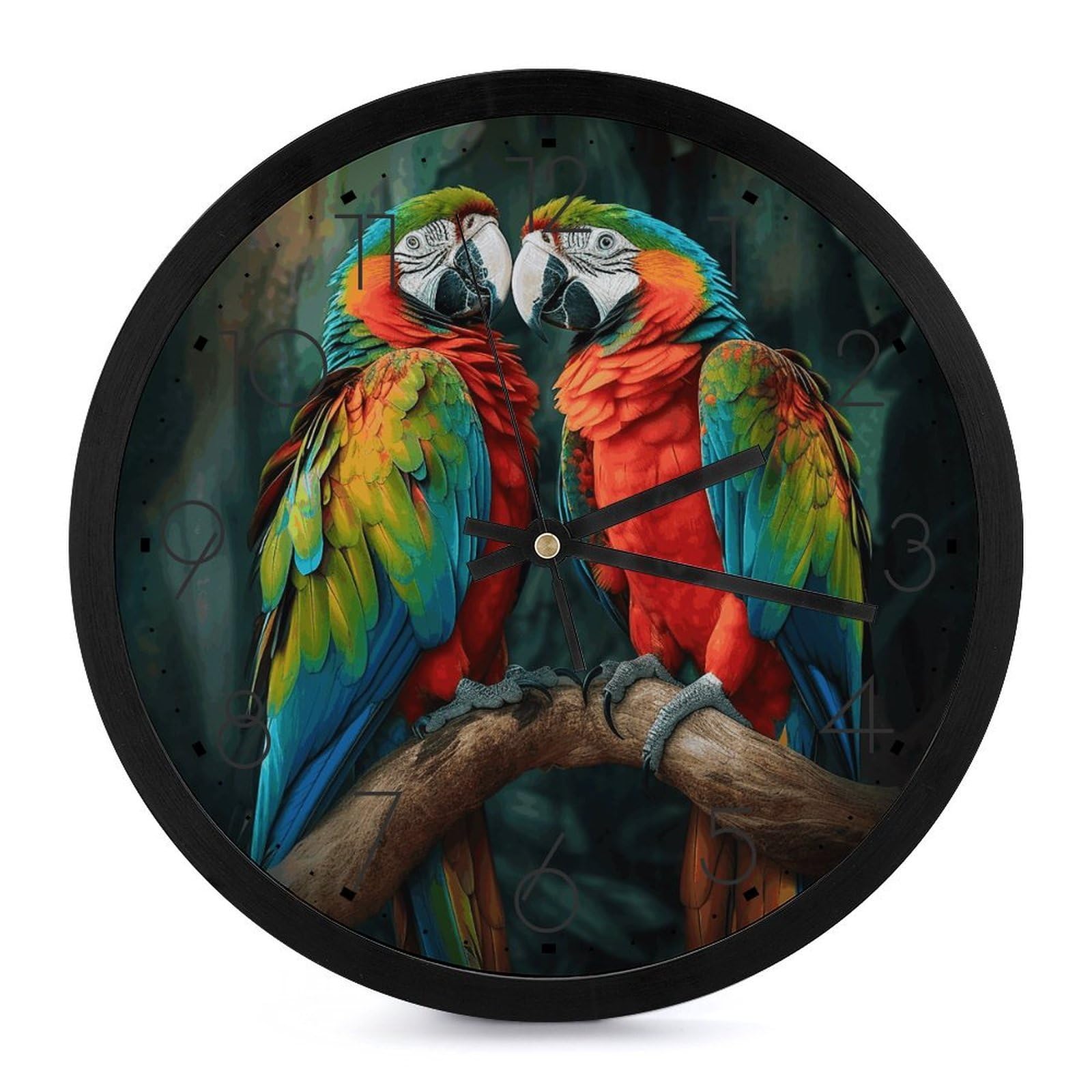 Horloge murale silencieuse sans tic-tac ronde 25,4 cm colorée