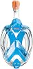 SEAC Amica, Full Face Snorkel Mask for Adults and Kids 6, Phthalate-Free, Hypoallergenic Polymer