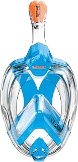 SEAC Amica, Full Face Snorkel Mask for Adults and Kids 6+, Phthalate-Free, Hypoallergenic Polymer.
