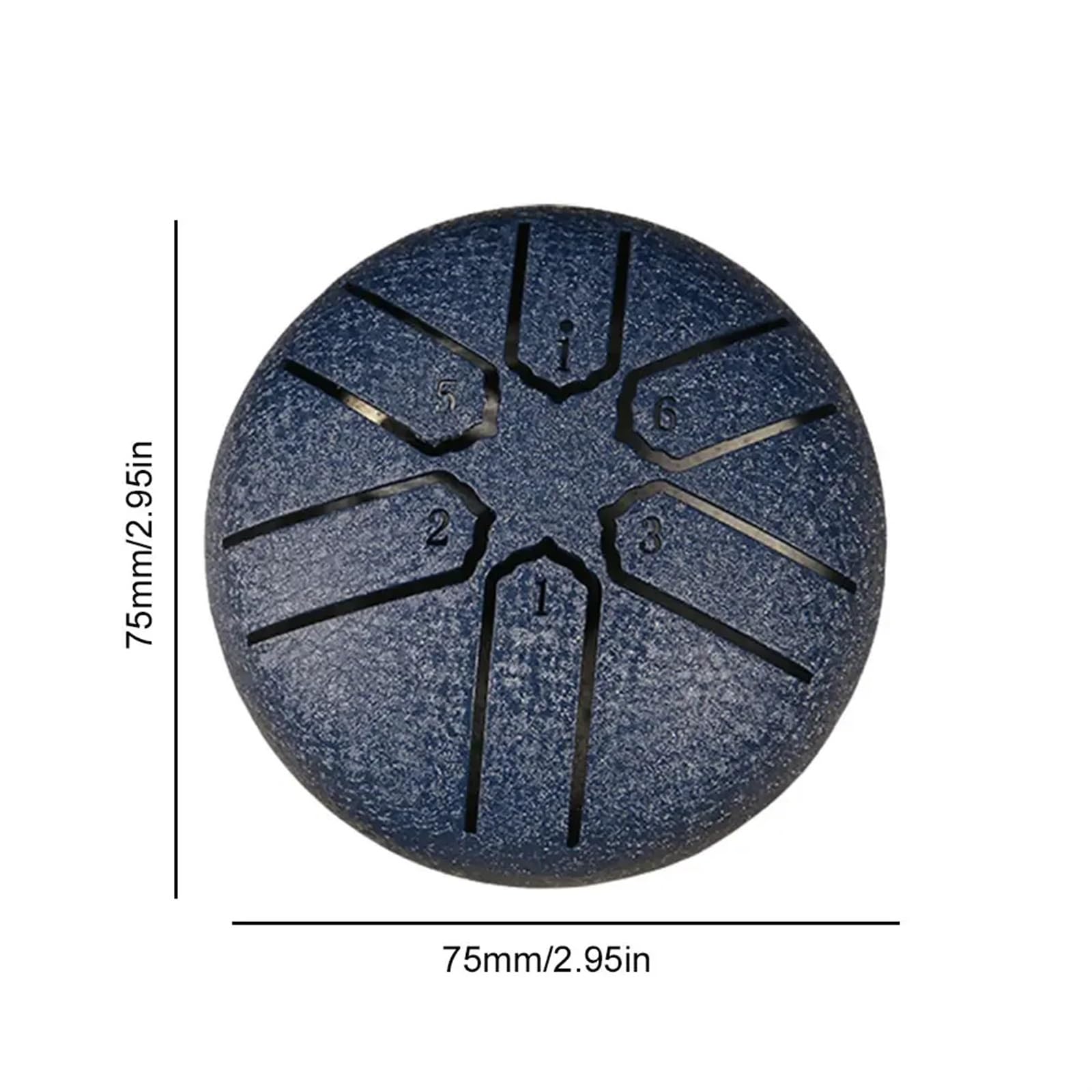 Bębny Hand Pan dla dorosłych, bęben deszczowy 3 cale, 6 nut, stalowy bęben językowy, miniaturowy bęben Hand Pan, bęben eteryczny, bęben do medytacji i jogi, instrumenty perkusyjne (jasnoniebieski)