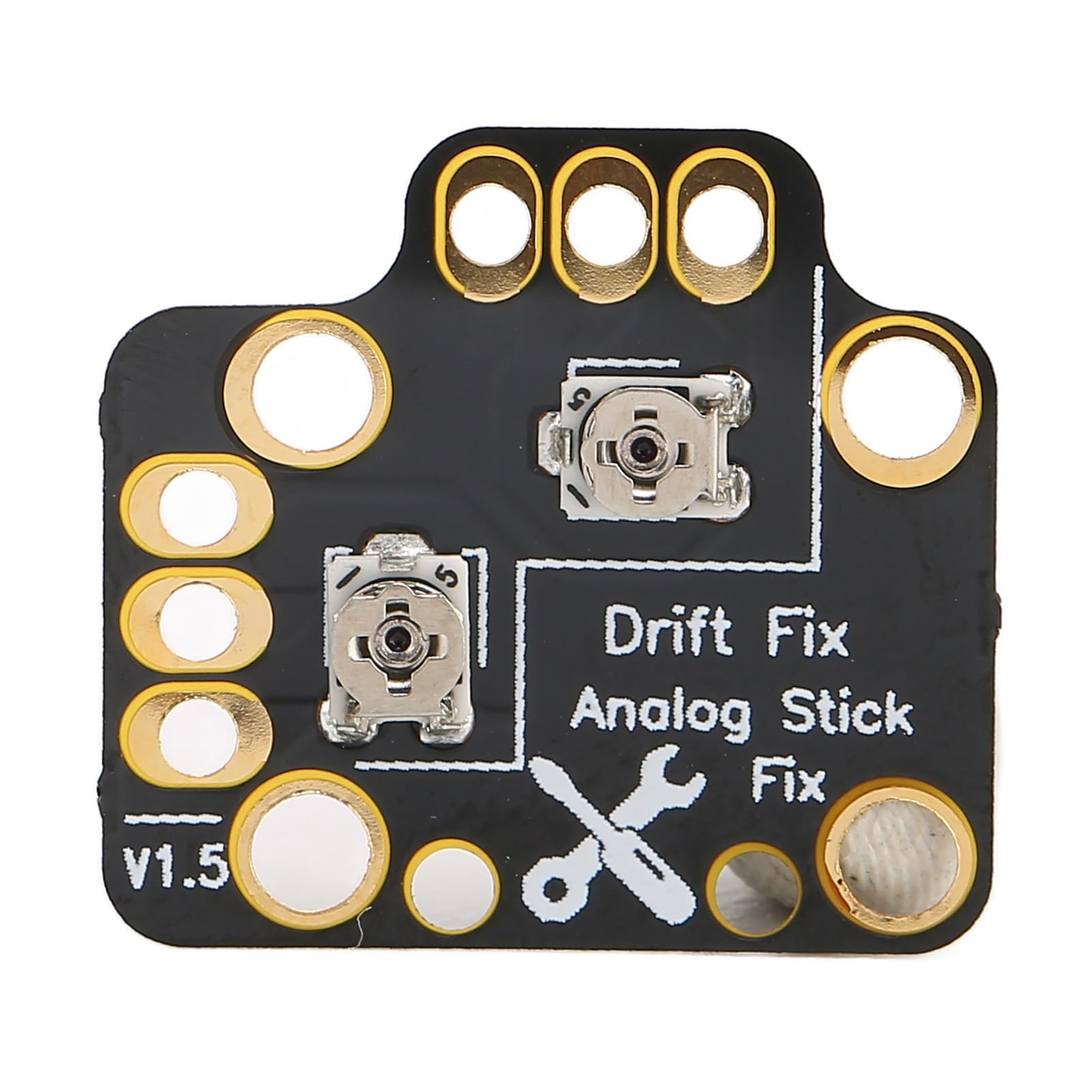 Game-Controller-Kalibrierungsplatte, 10 Stück, Gamepad-Joystick-Drift-Reparaturplatine, Universeller 3D-Analog-Joystick-Drift-Fix-Mod für Game-Controller, Schwarz