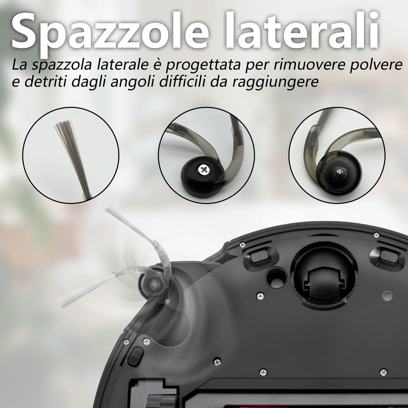 28 pezzi di Accessori per Roborock QV 35A / QV 35S / QR 798 / QR 598 robot, 2 Spazzole Principali, 6 Asciugamani, 6 Filtri, 6 Sacchi di Polvere, 6 Spazzole Laterali, 2 Utensili di Pulizia
