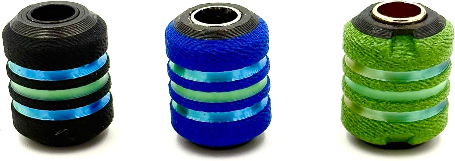 Glow Getter Lanyard Bead Set - 3 Premium EDC Beads for Paracord and Knife Lanyards - Carbon Fiber - Infused Glow-in-The-Dark. Made in USA by Dynamic Arts and Crafts - Image 8
