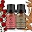 yethious Rose Sandalwood Essential Oil Set 100% Pure Aromatherapy Oils Kit Organic 2 Pack Perfume Oil Set