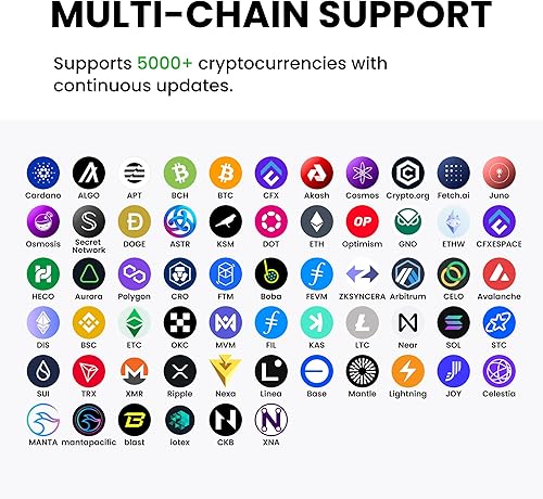 Miniatura 6 de Crypto Hardware Wallet OneKey Touch - Seguridad aislada por Internet Bluetooth - 5000+monedas y NFT, pantalla táctil antidesmontaje de 3.1 pulgadas,