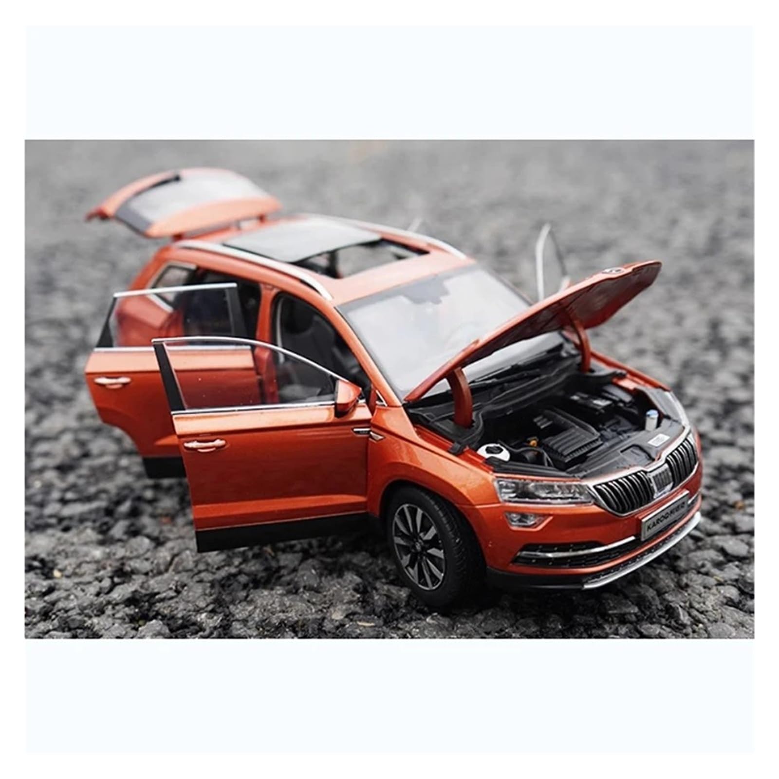 Modello Di Auto Skoda In Scala 1:18, Materiale In Lega, Collezione Statica, Ornamenti(Rosso)