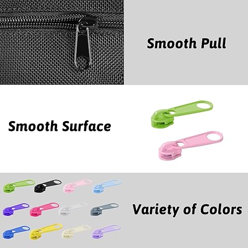 Miniatura 4 de DOITEM Kit de reparación de cremallera de 96 piezas, kit de rescate con cremallera 3# (12 colores) para ropa, chaquetas, bolsos, equipaje, mochilas