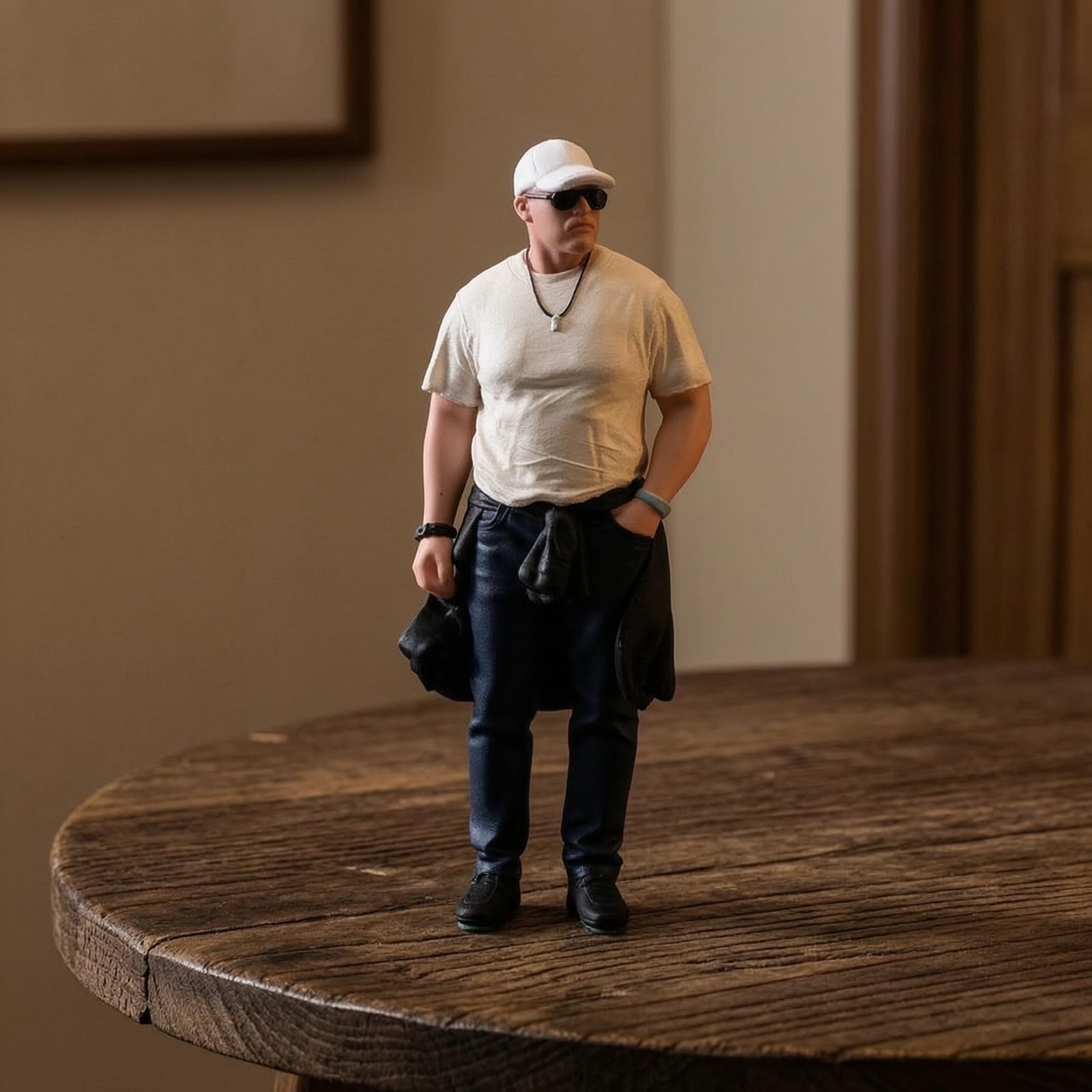 Qianly Miniaturfigur im Maßstab 1:18 handbemalt männliche Miniaturfigur detaillit Modellfigur für Samml, Hobbyisten, Diorama