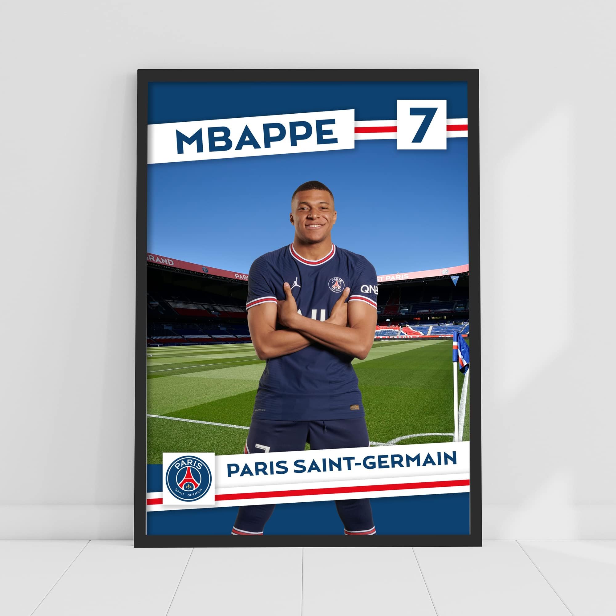 Beautiful Game Paris Saint-Germain Print - Mbappe PSG Player Poster Wall Art (Unframed, A2)