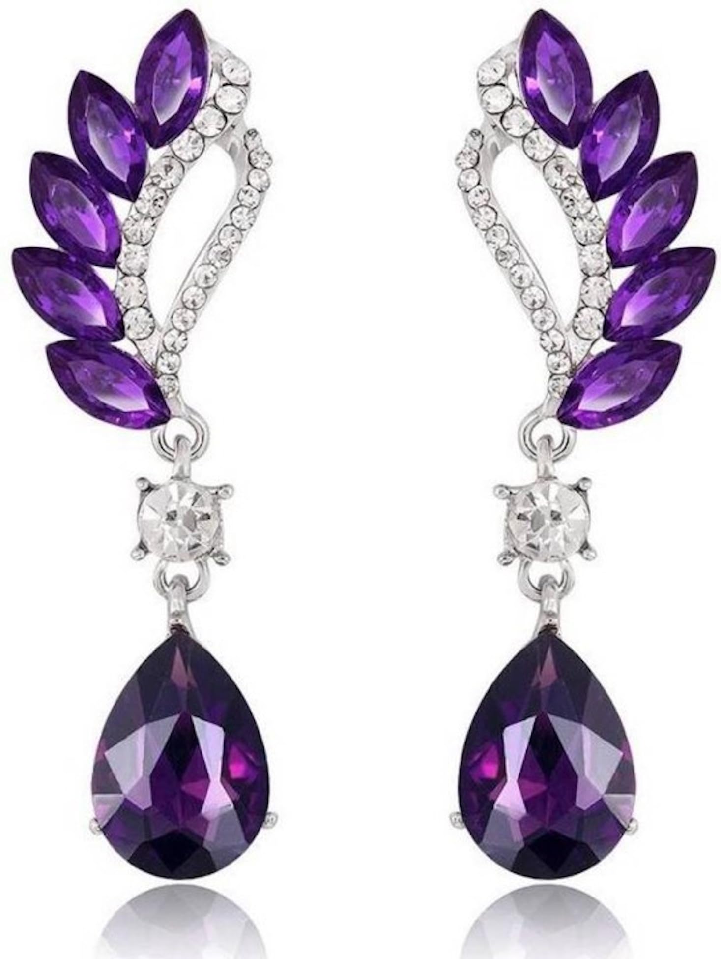 See full amazon price history chart for Nilus Collection Crystal and Rhinestone Drop Dangle Earrings | Rhinestone Leaf Statement Earrings for Women | Lightweight (Purple) Nilus Collection Crystal and Rhinestone Drop Dangle Earrings | Rhinestone Leaf Statement Earrings for Women | Lightweight (Purple) (B0BR7X2MNB) Amazon Price History, Amazon Price Tracker