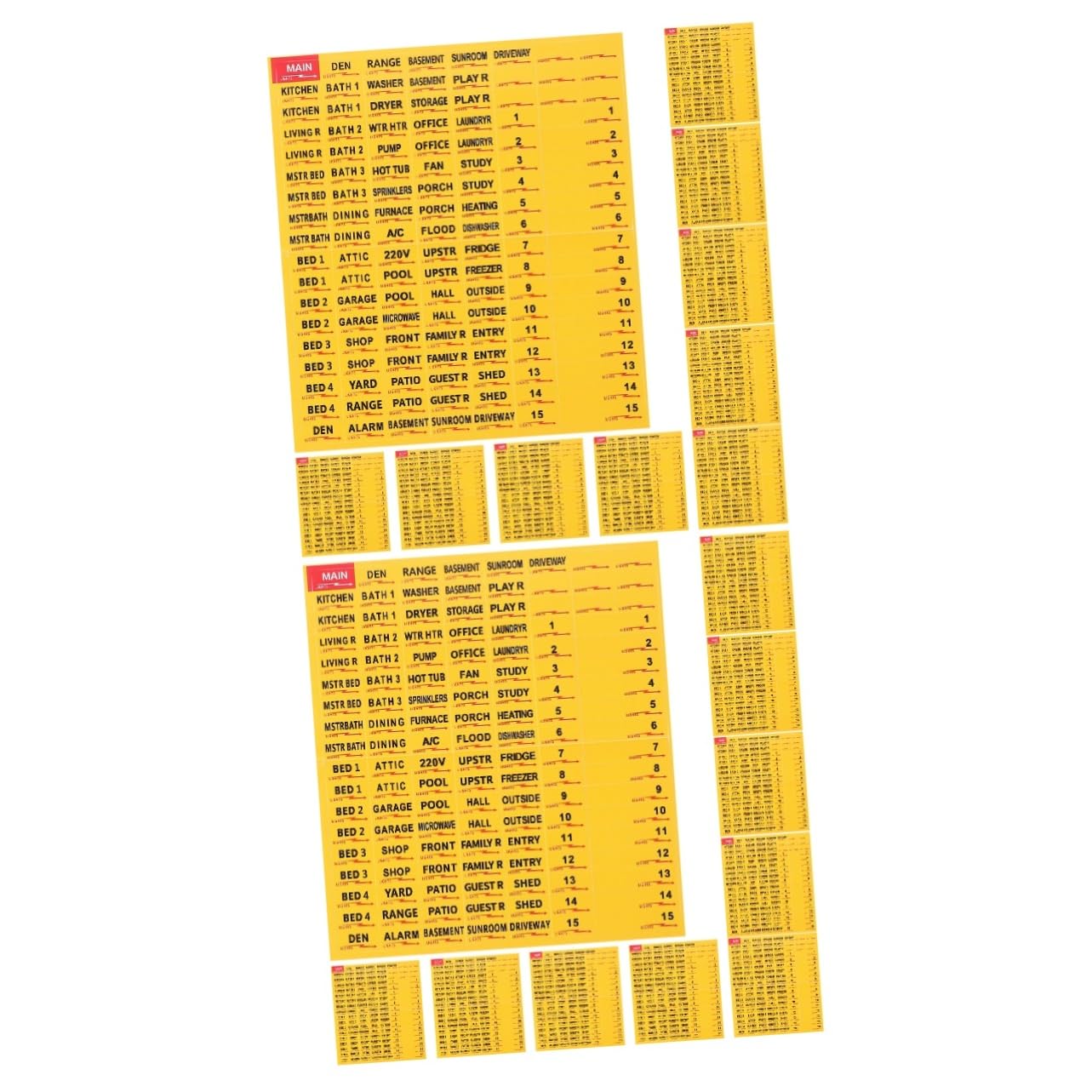 COHEALI 20 Sheets Electrical Box Label Labels Stickers Electric Panel Sticker for Home Electric Panel Supplies Electric Panel Identify Sticker Circuit Breaker Sticker Paper