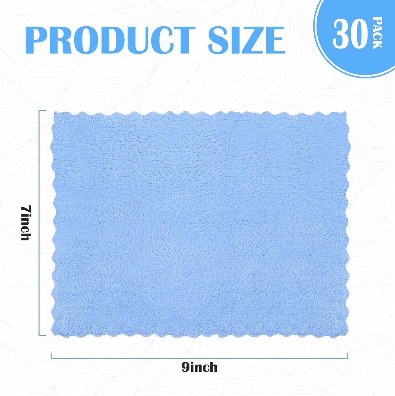 25 Pack Kitchen Dishcloths 7x9 Inch Cleaning Rags
