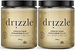 Drizzle Ginger Shine Raw Honey - Superfood Immunity Boost Blend - Rich in Nutrients and Beneficial Enzymes - Notes of Ginger & Lemon - 100% Raw, Pure Honey - Gluten-Free, Paleo-Friendly (Pack of 2) 350g