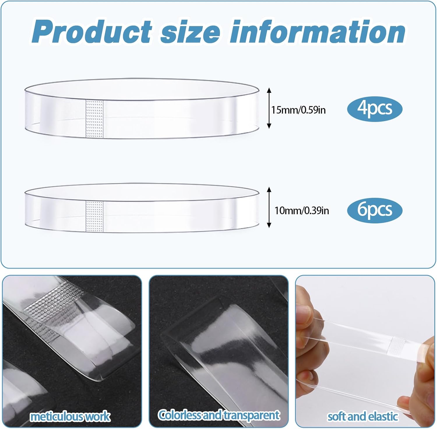 KALIONE 10 Pairs Invisible High Heel Shoe Straps, Elastic Clear Frosted Shoe Straps for Heels, Anti Loose Shoelace for Women, Transparent TPU Shoe Straps Replacement Kit for Holding Loose Shoes,2 Size 5 71dMHjpz19L. AC SL1500