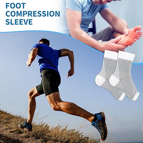 Miniatura 6 de AMEBAE Calcetines de neuropatía para mujeres y hombres, calcetines de fascitis plantar, manga de compresión de tobillo, calcetines de alivio de