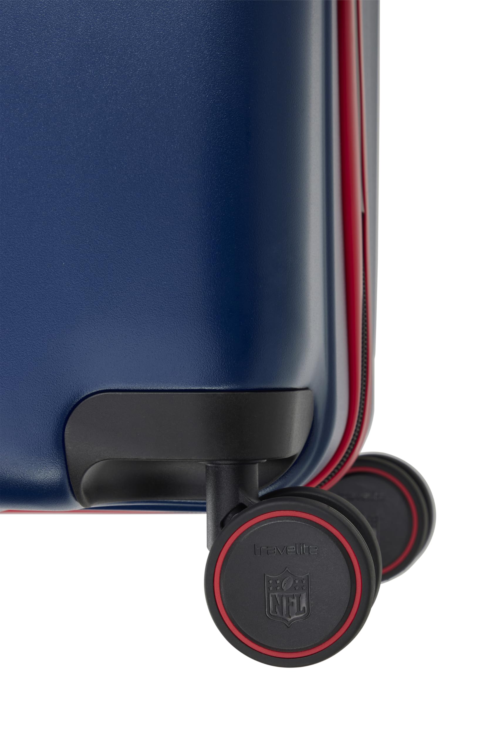 Travelite NFL Walizka podróżna z twardą obudową, New England Patriots, rozmiar L, duża walizka podróżna z zamkiem TSA, wózek ABS z 4 podwójnymi kółkami, 51 x 76 x 30,5 cm, 4,4 kg, 103 l