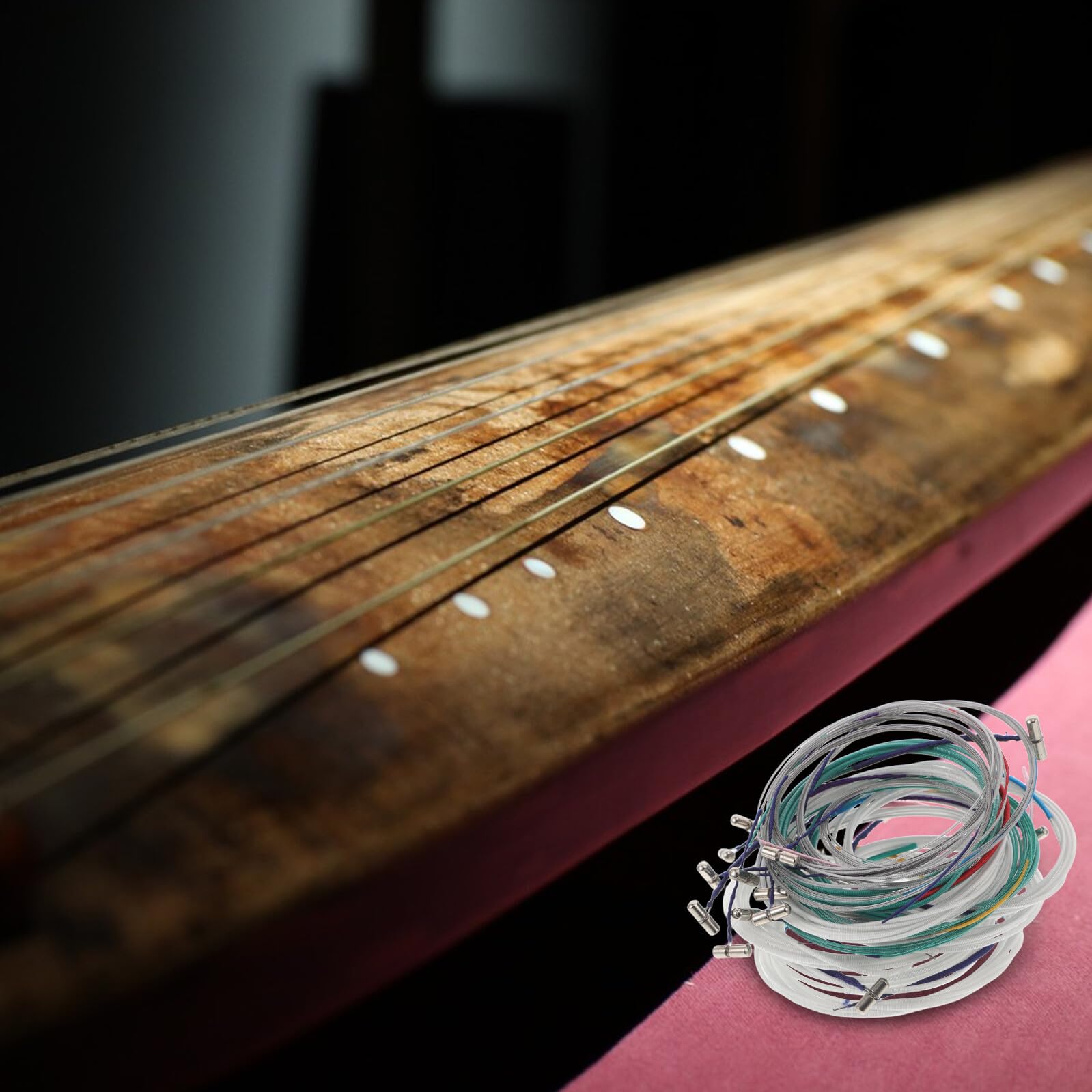21 Pezzi Corde Guzheng in Nylon da Parti Ricambio per Strumenti Musicali Cinesi Cordper Principianti per Pratica e Apprendimento Zither