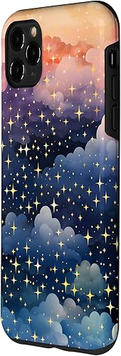 Miniatura 2 de Funda para iPhone 11 Pro Max con estrellas y nubes coloridas