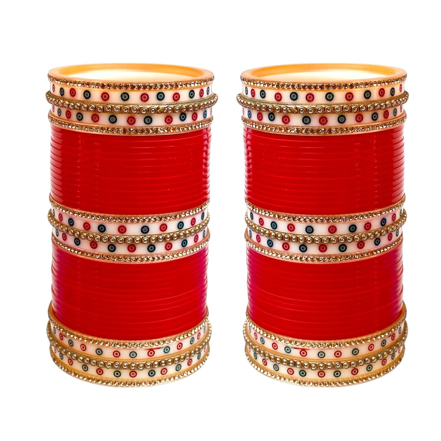 Lucky Jewellery Bridal Bangle Set Dhanteras/Diwali/Bhai Dooj Collection Wedding Punjabi chuda, Designer chura, Red Color Choora Set for Women (937-M1C1-MANGLA-R26) (B07MN7ZCFR) Amazon Price History, Amazon Price Tracker