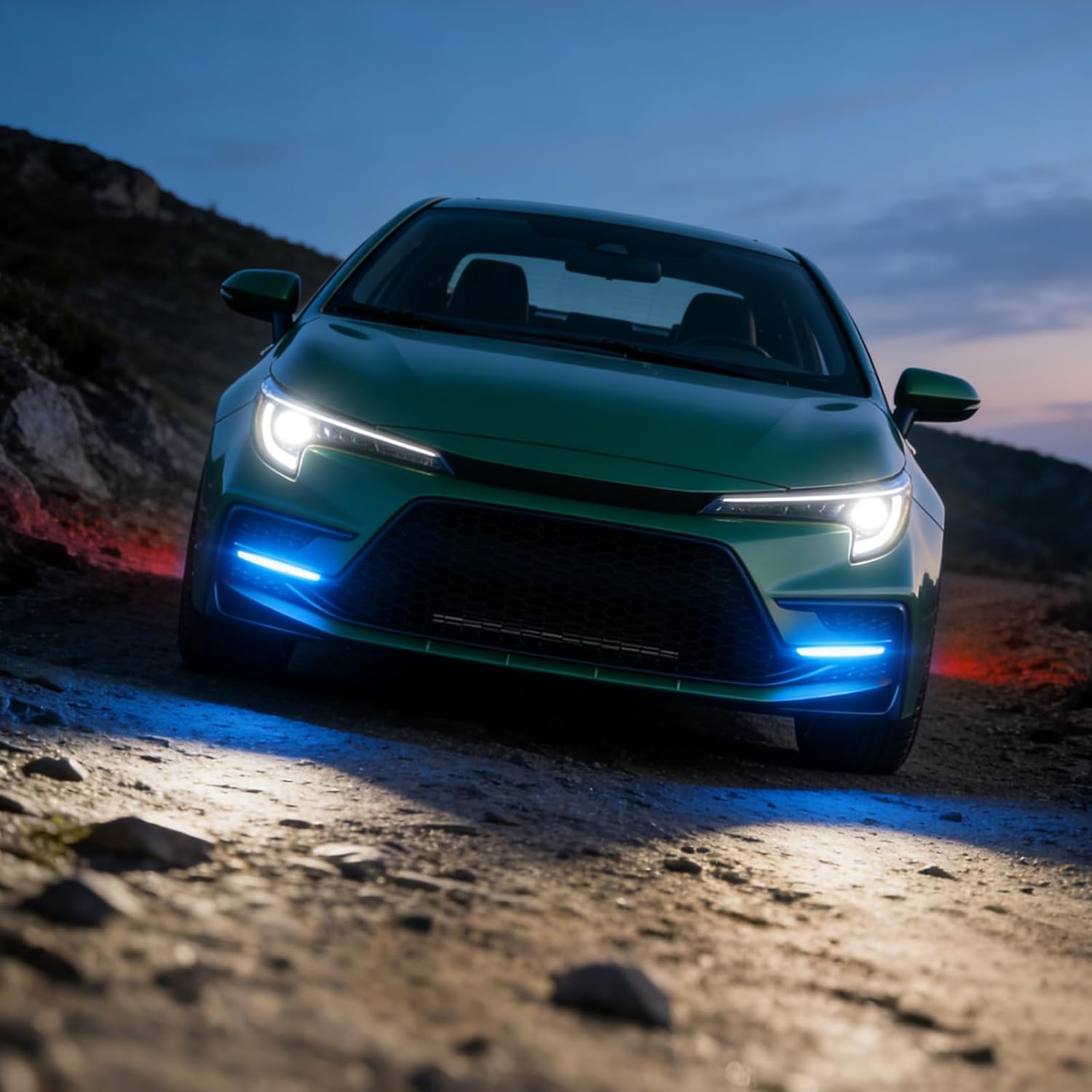 Front Daytime Running Light fit for 2024 2025 2026 Toyota Corolla SE XSE Hybrid SE Turn Signal Fog Lights Assembly Accessories