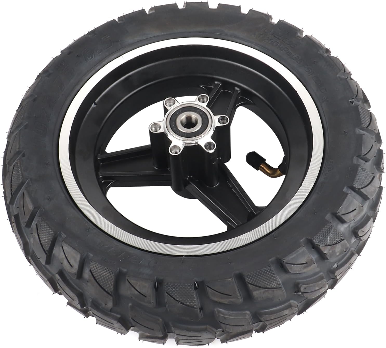 10x2.75-6.5 Tubeless Tire with Hub,10x2.75-6.5 Scooter tires Wheel Aluminium hub, 10 Inch Replacement Thickened Pneumatic Tyres for Speedway 5 Dualtron 3 Electric Scooter wheel