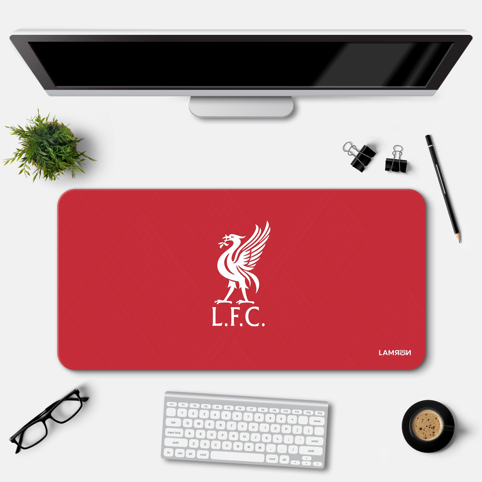 Lamron Liverpool Football Club Printed Desk Mat | Deskpad | Mouse Pad | Laptop Mat for Work from Home | Gaming Anime Art Mouse Pad | Computer Table Mat | Deskpad for Office Table (11 x 23 Inch) (B0D2P32GM3) Amazon Price History, Amazon Price Tracker