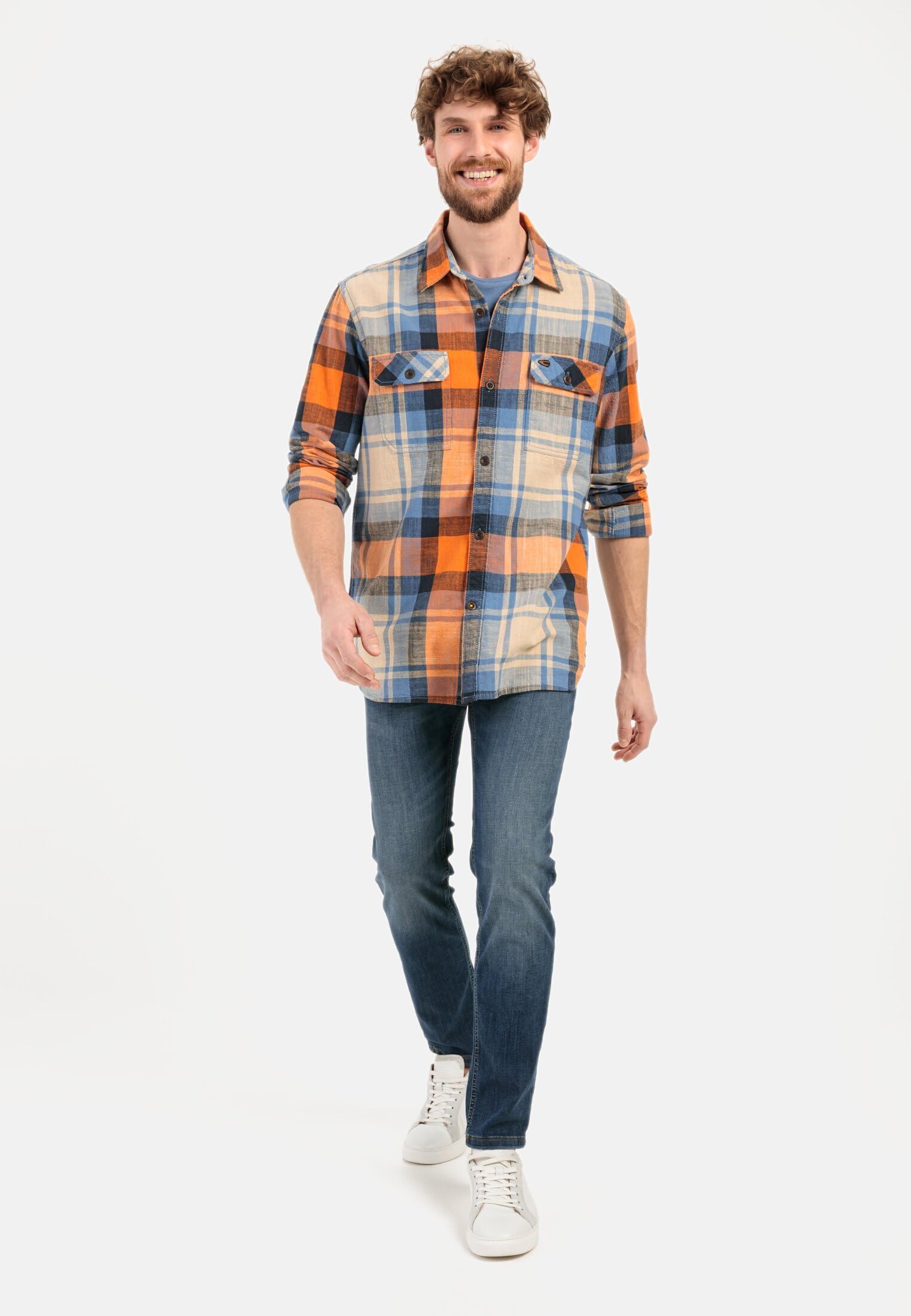 camel active Herren Slim Fit fleXXXactive® Jeans | bequeme Slim Fit Jeans mit Logo-Stick auf einer der Gesäßtaschen als 5-Pocket Hose
