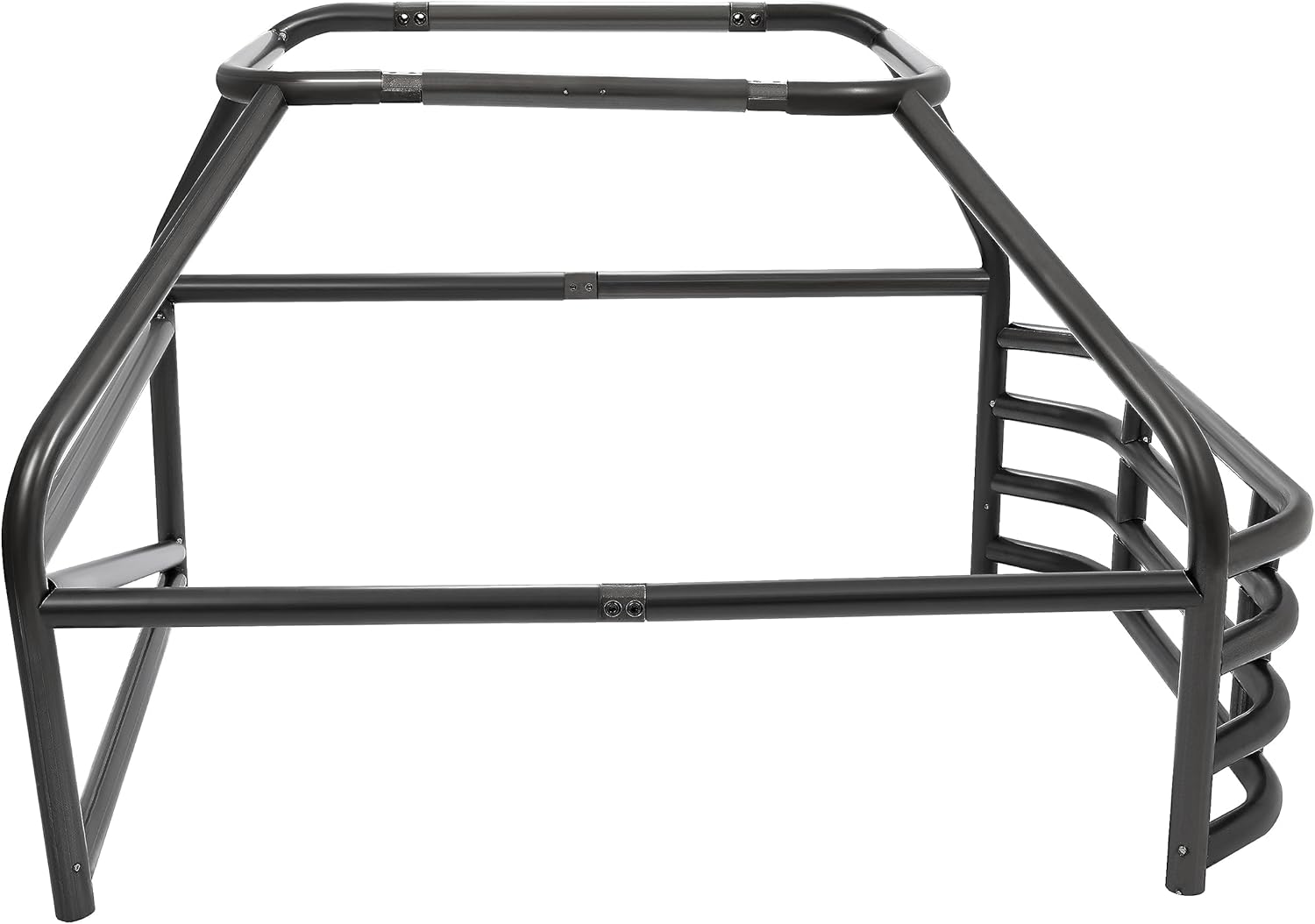 KUAFU Roll Cage Kit Universal Standard Roll Bar for Pickup Trucks Replacement for ALL22107 Steel Bare Metal Black(2 Packages Shipped)