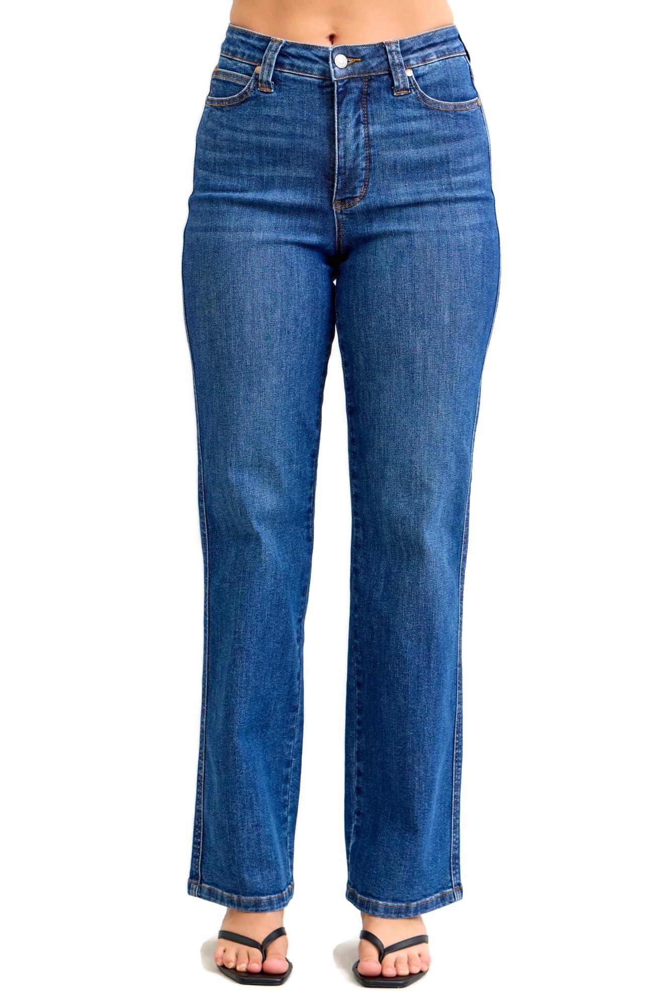 Women's Daisy High Waist Tummy-Control Straight Jeans