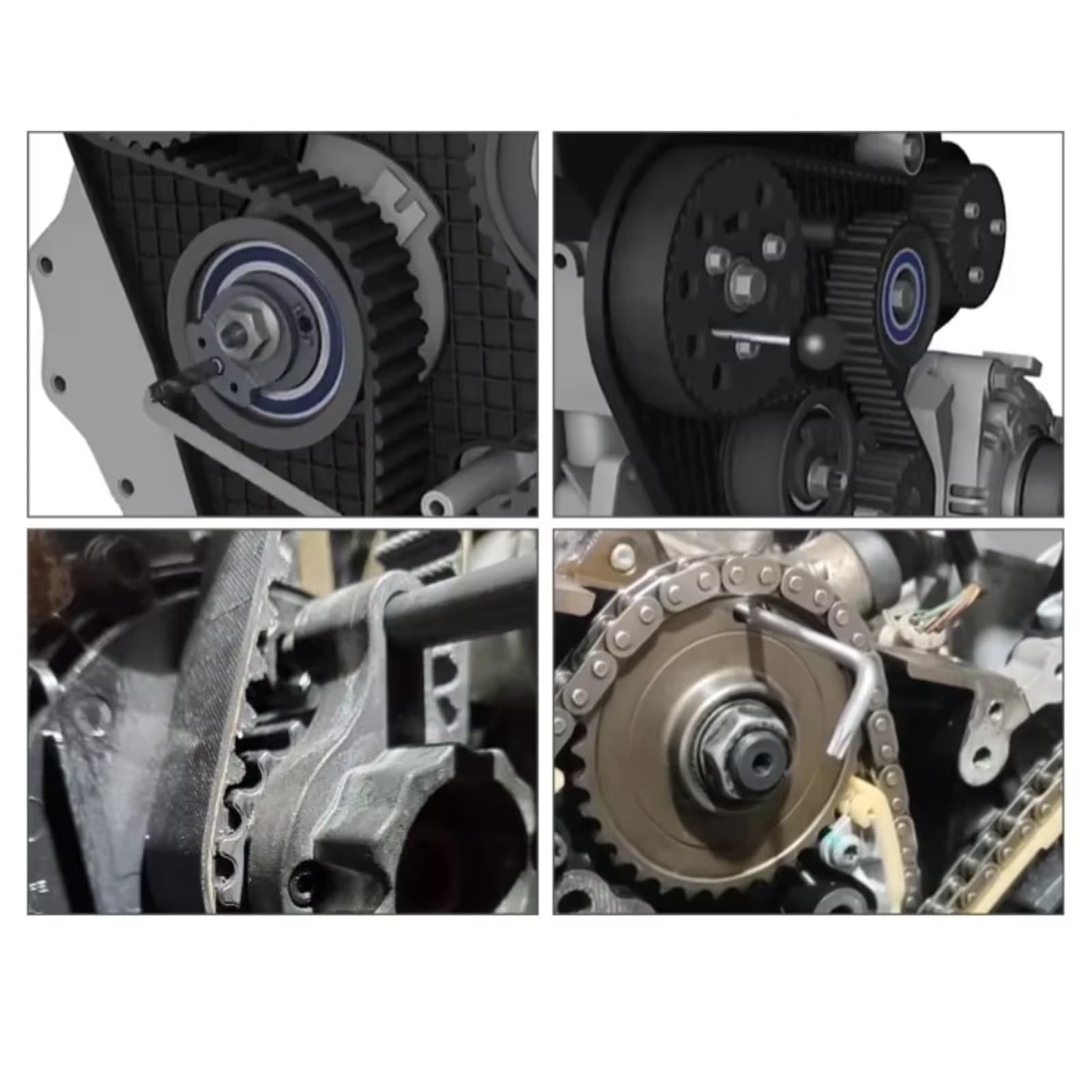 Kit de Cadena de distribución Compatible con A3 A4 A5 A6 Q5 1.6 1.9 2.0 para TDI para Kit De Herramientas De Sincronización De Motor Diésel T10490