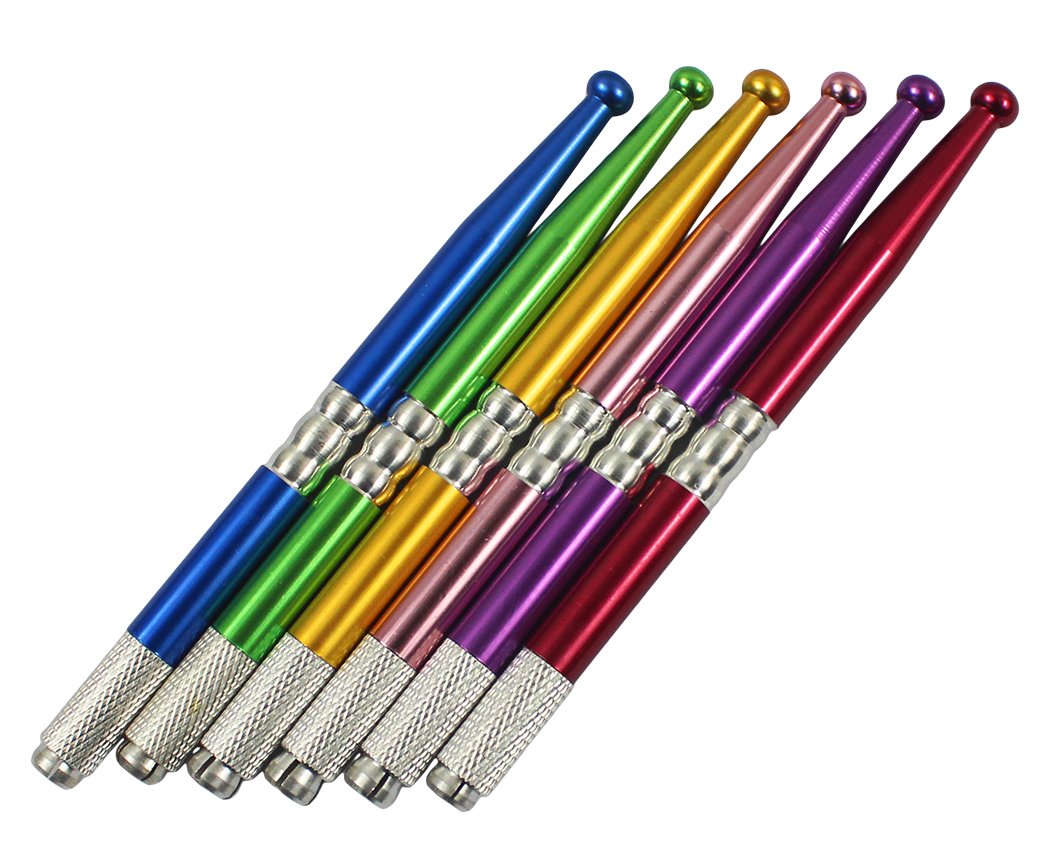 Xiaoyu 6PCS Manual Tattoo Microblading Pen Tattoo Machine Eyebrow Microblading Pens for Permanent Makeup Tattoo Supplies - Style2