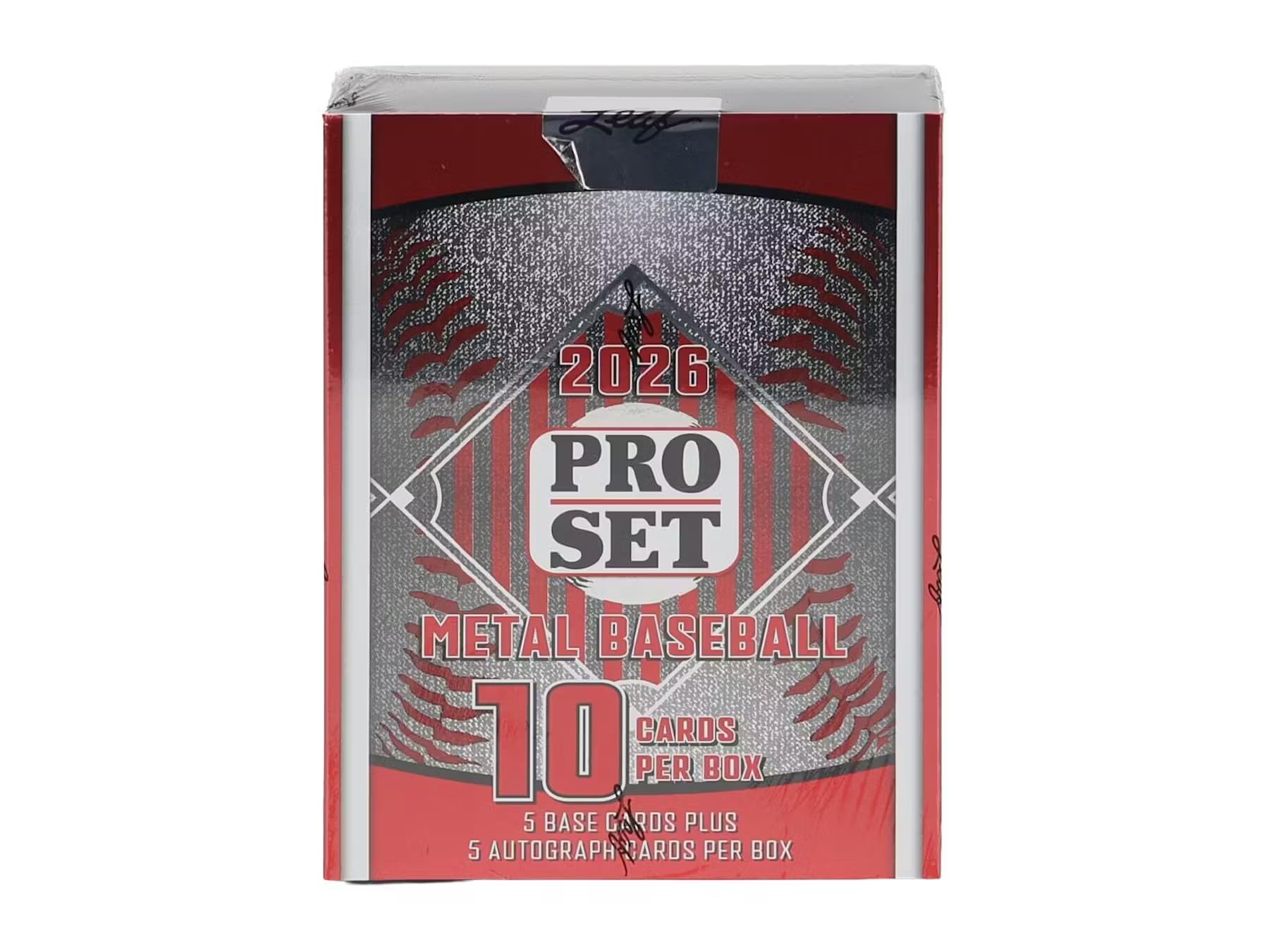 Photo 1 of 2026 Leaf Pro Set Metal Baseball Hobby Trading Card Box (5 Autographs Per Box)