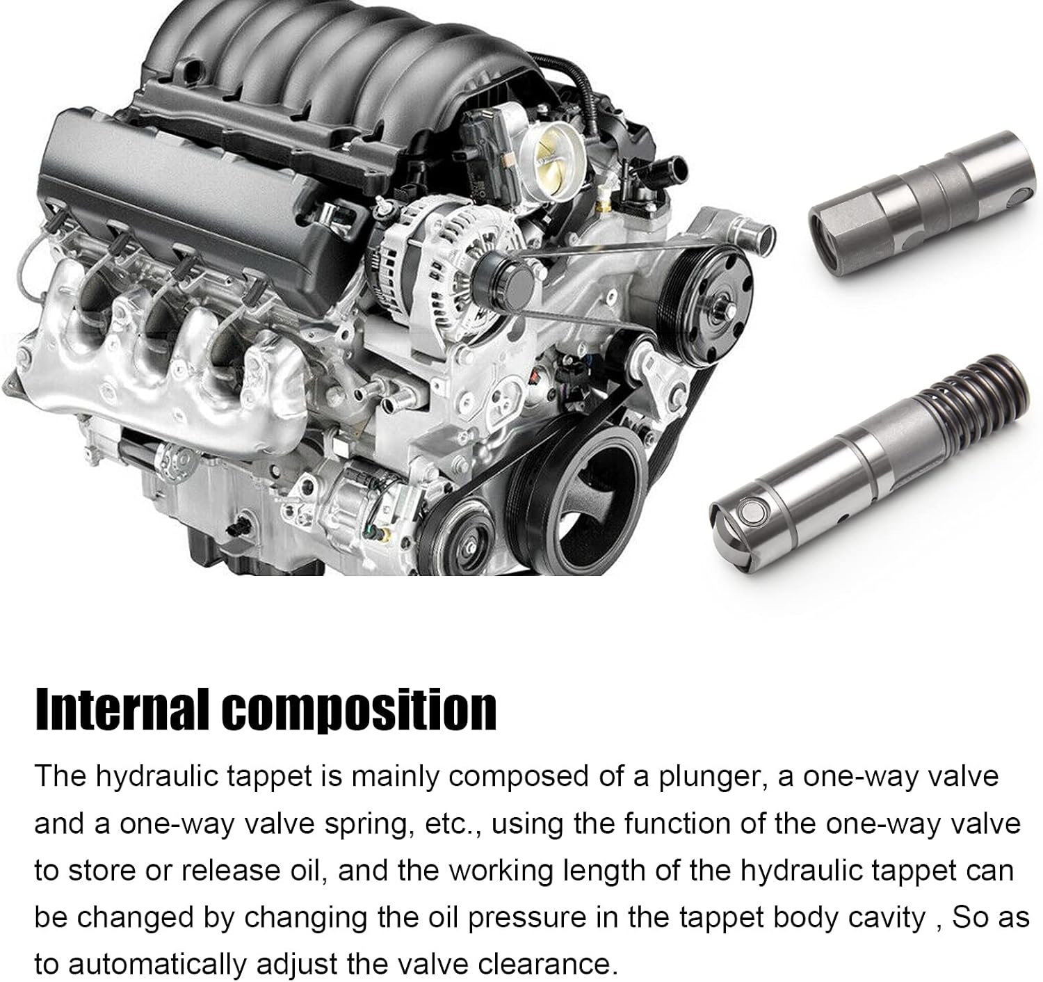 8 Pcs Active Fuel Management AFM Valve Lifters Hydraulic Compatible with Chevy GMC Cadillac Buick Isuzu Saab 5.3L 6.0L 6.2L V8 2005-2018 Replaces 12680871 12645725 12569256