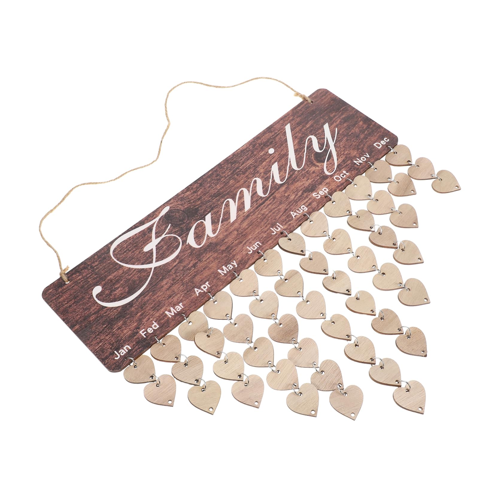 SHINEOFI Family Wall Calendar Reminder Board Tags Birthday Calendar Hanging Plate for Home Decor Party Decorations for Girls Reminder Decor