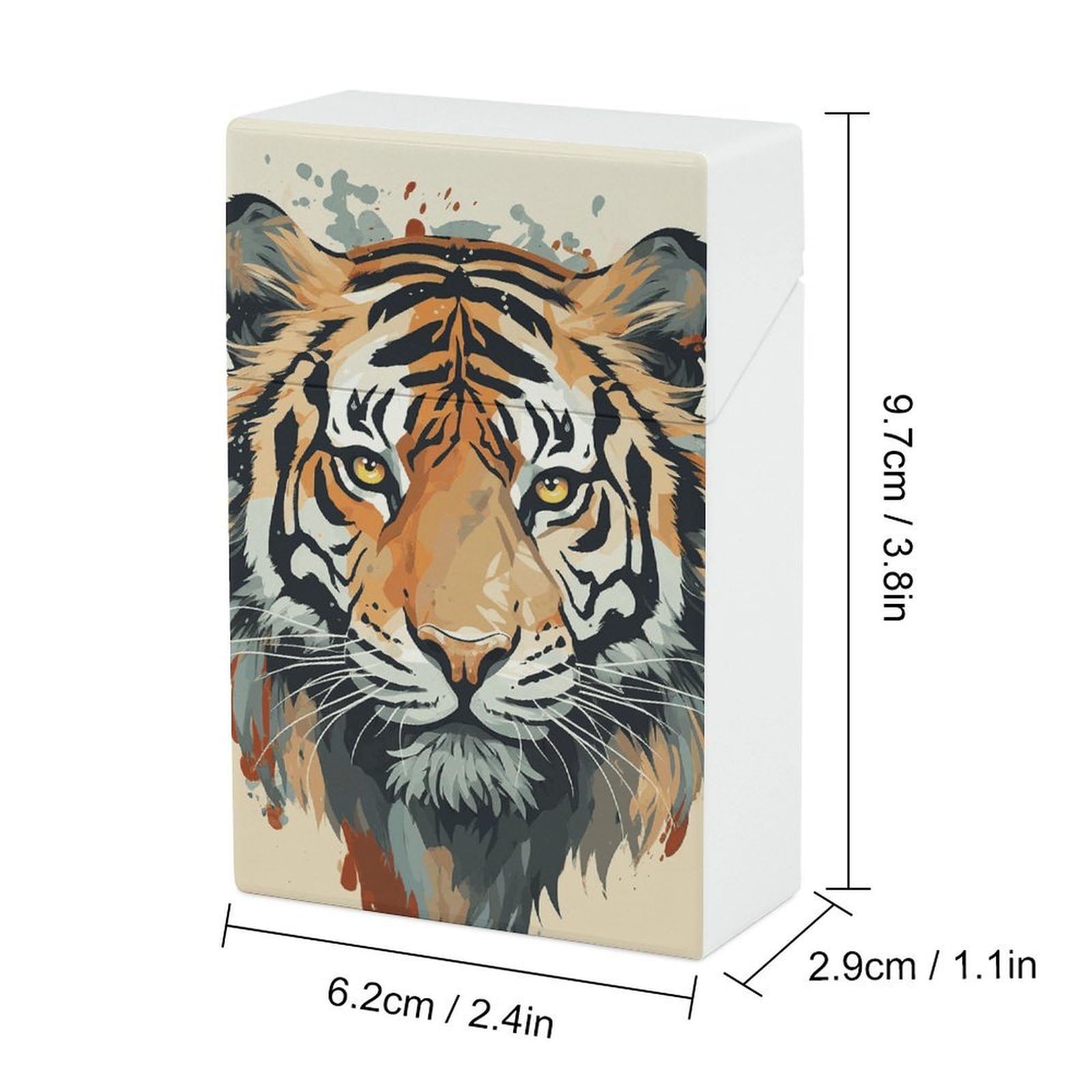 tiger cigarette case Amazon.com: Cigarette Case Vintage Cigarettes Holder Year of The Tiger Tiger  Face King Size Cigarette Box Waterproof Lightweight Cigarettes Dispenser  for Men Women Smoker Gift : Health & Household