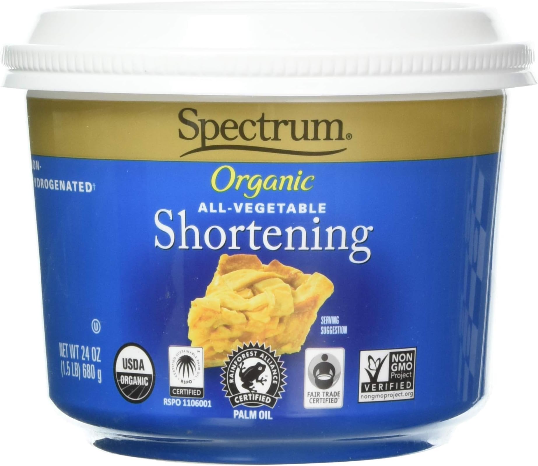 Naturals Organic Shortening -- 24 oz by