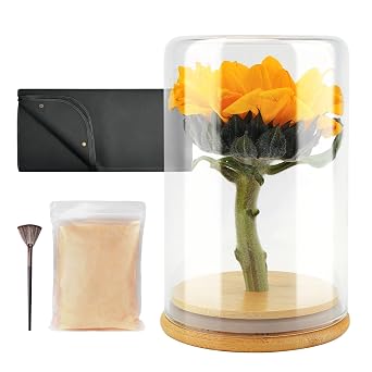 wisedry Flower Preservation Kit, Flower Drying Kit with Silica Gel Crystals, Flower Preservation Jar, Bridal Bouquet Preservation Kit