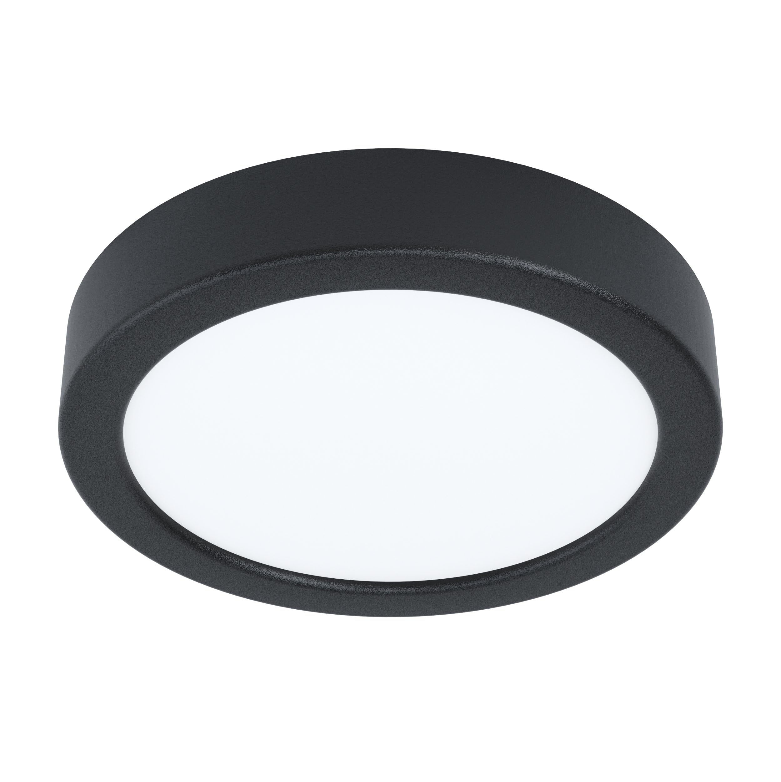 EGLO Fueva 5 LED Ceiling Light, Diameter 16 cm, 1-Bulb Surface-Mounted Light Made of Steel and a Plastic Light Area, Ceiling Light in Black, White, LED Surface Light, Neutral White โ image 1